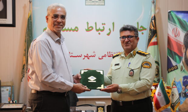 دیدار مهندس انصاری مدیر عامل شرکت مخازن سبز با فرمانده انتظامی شهرستان عسلویه /تأکید مدیرعامل شرکت مخازن سبز بر نقش محوری امنیت در توسعه صنعتی